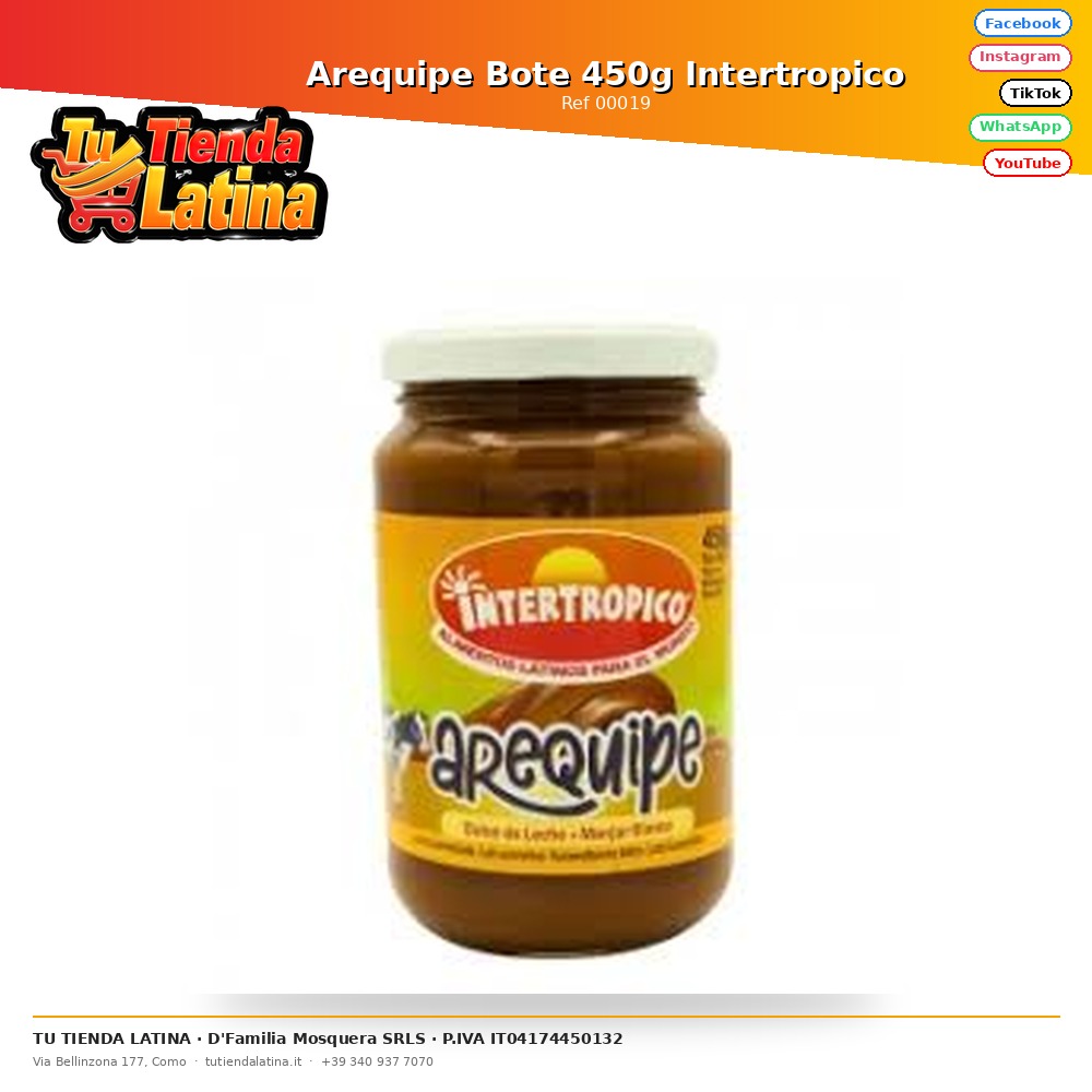 Arequipe Intertropicale Barattolo 450g