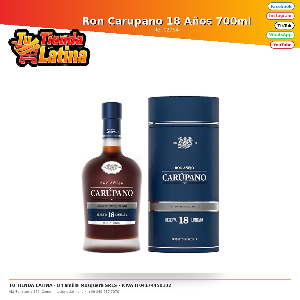 Rum Carupano 18 Anni 700ml