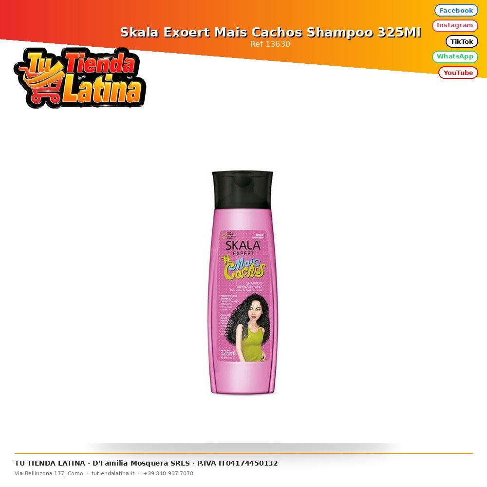 Skala Exoert Mais Cachos Shampoo 325Ml