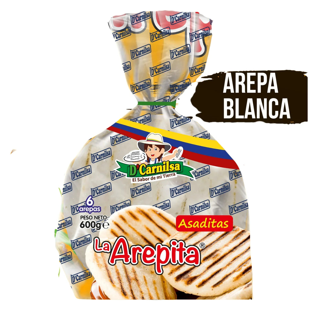 Arepa Blanca 6 Arepas 800G D'Carnilsa 