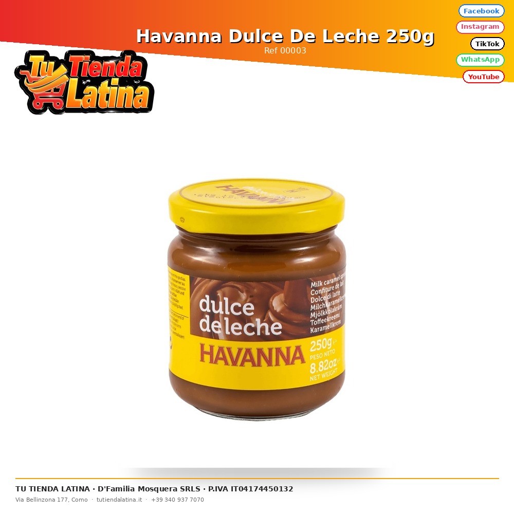 Avana Dulce De Leche 250g