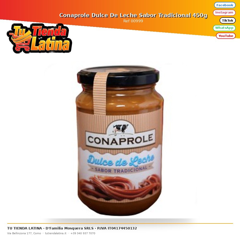Conaprole Dulce De Leche Sabor Tradicional 450g