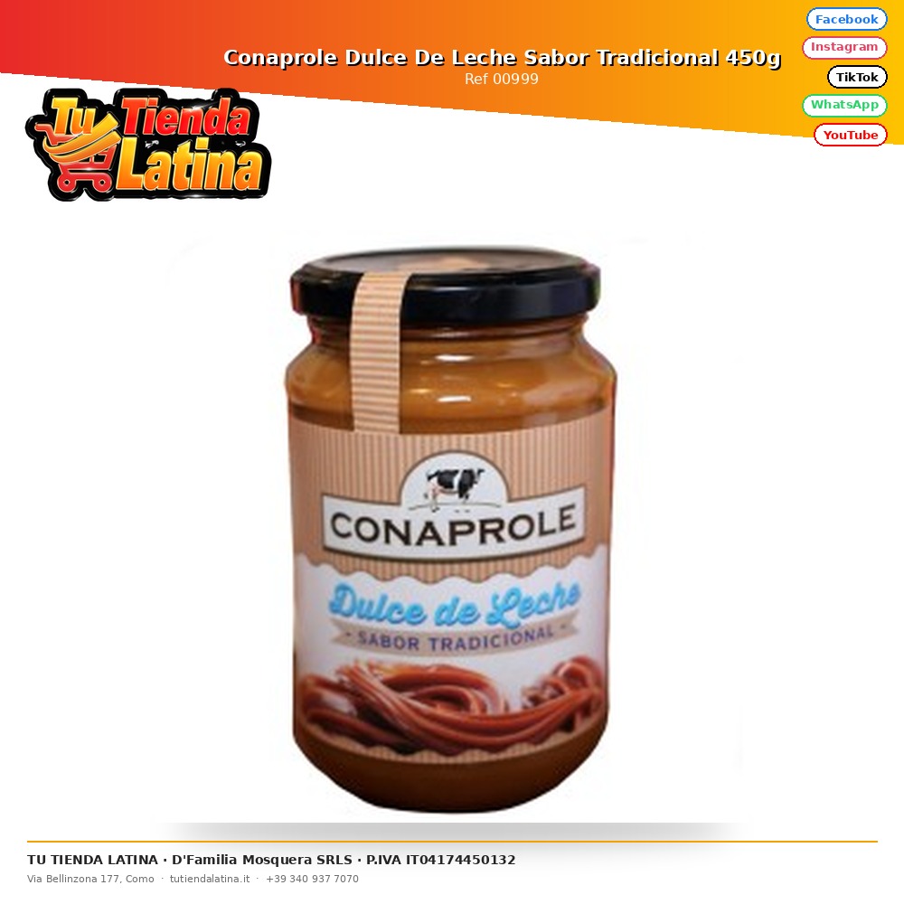 Conaprole Dulce de Leche Sapore Tradizionale 450g