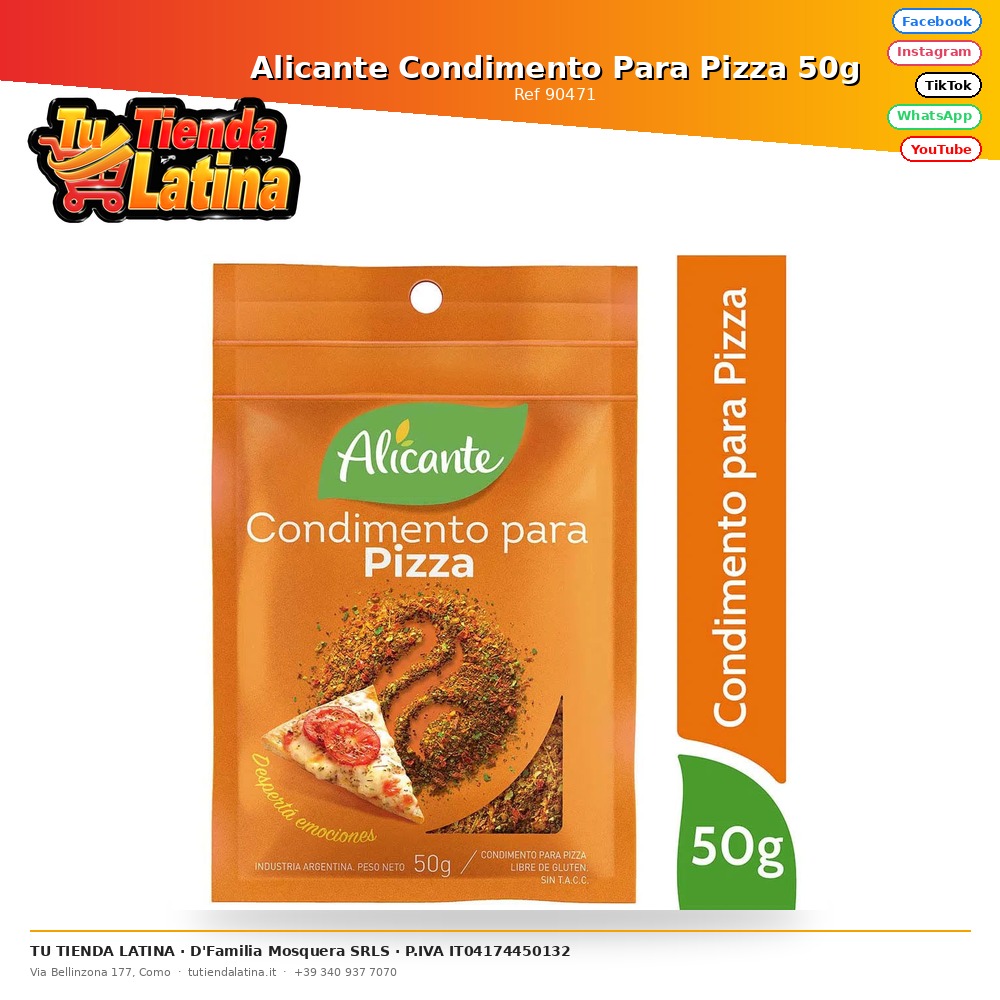 Alicante Pizza Seasoning 50g