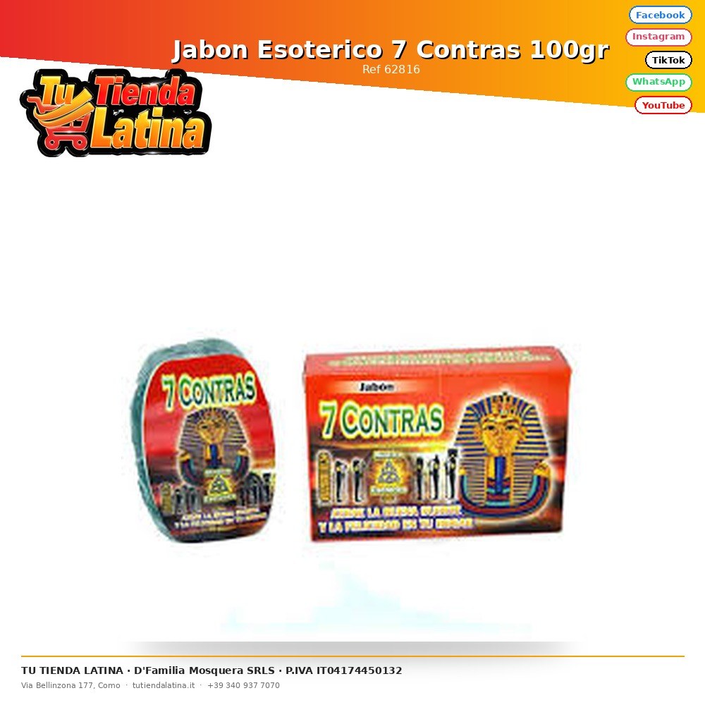 Sapone Esoterico 7 Contro 100gr