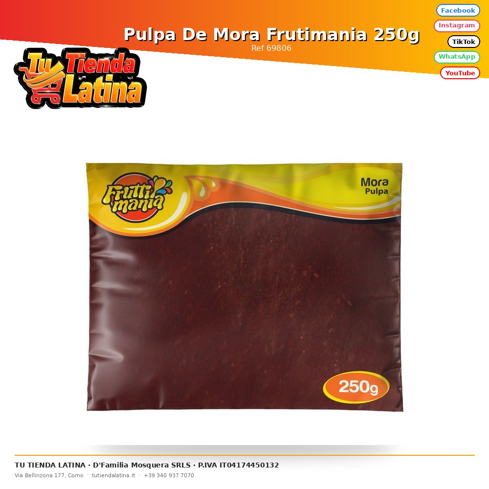 Frutimania Polpa di More 250g
