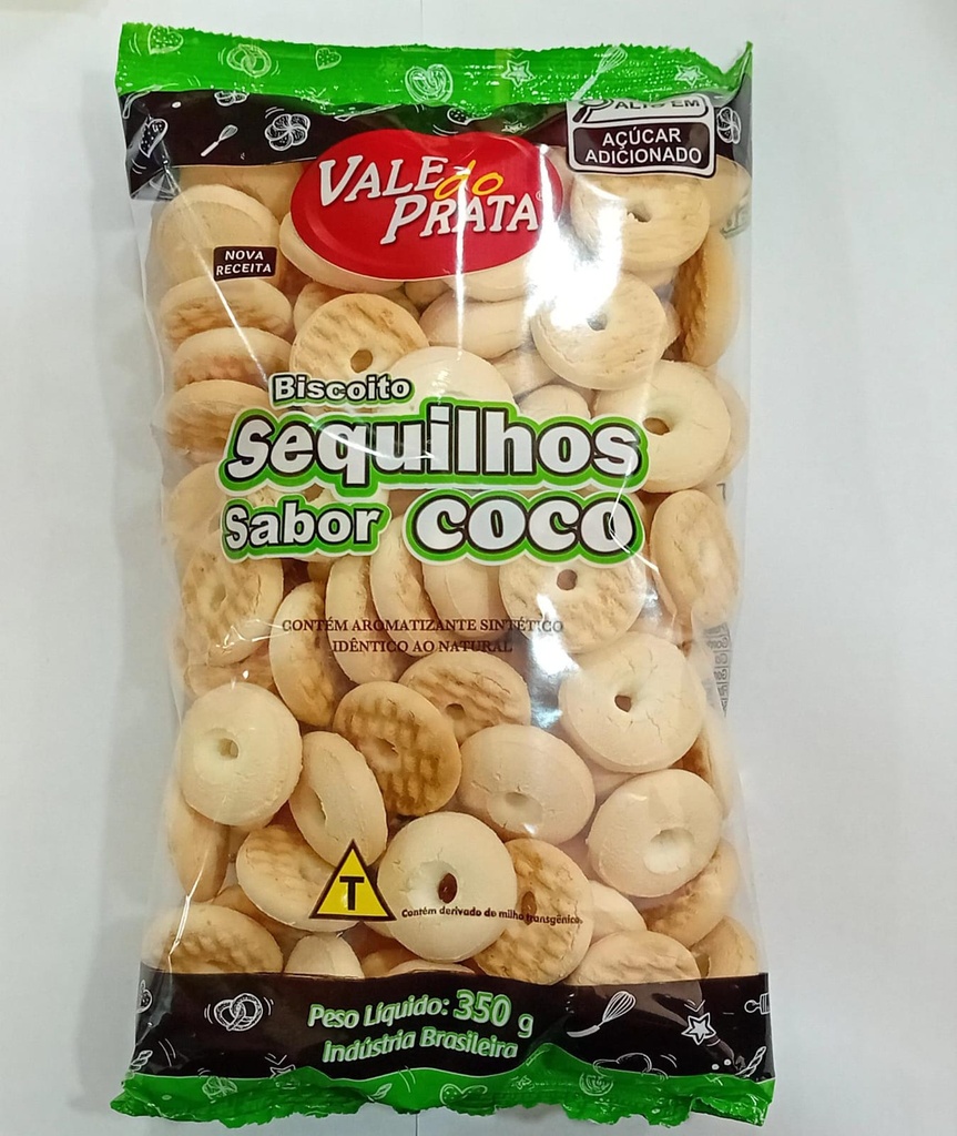 Biscoito Sequilhos Coco Vale do Prata 350g