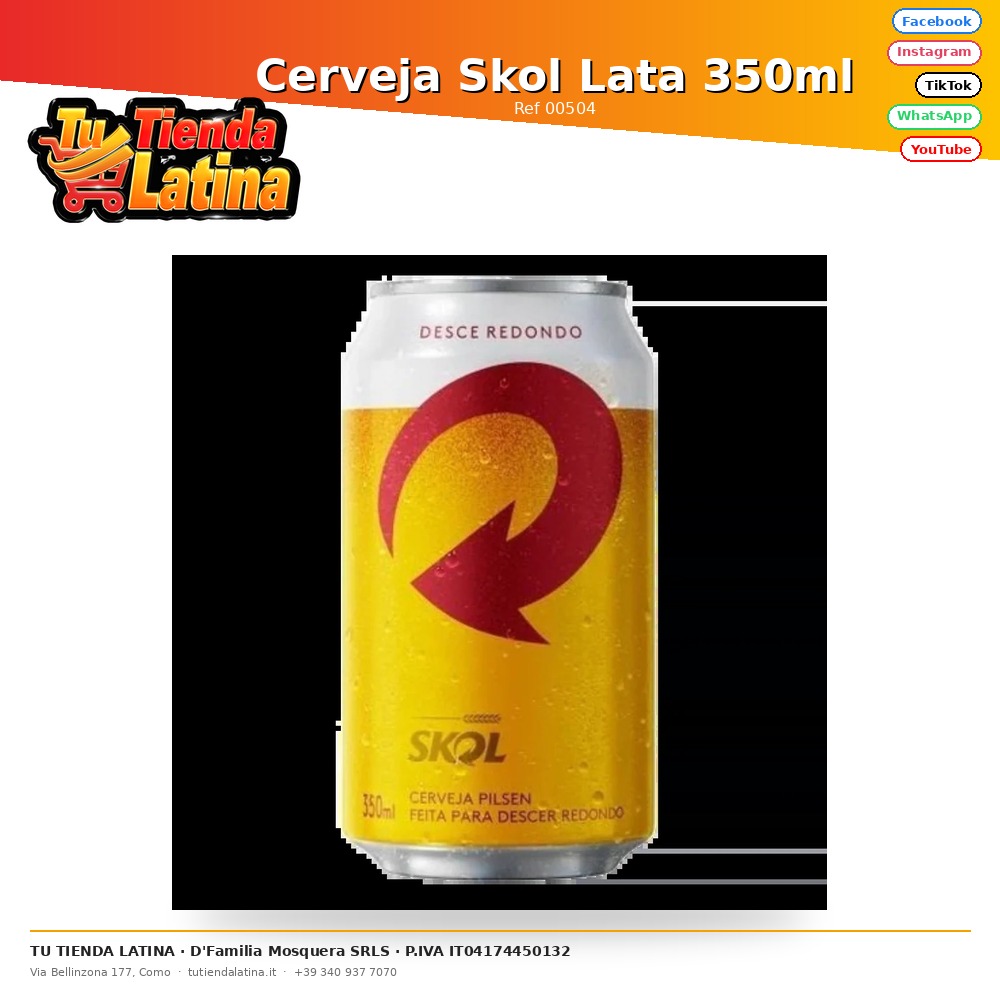 Skol Beer Can 350ml
