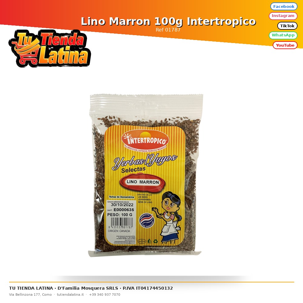 Brown Linen 100g Intertropical