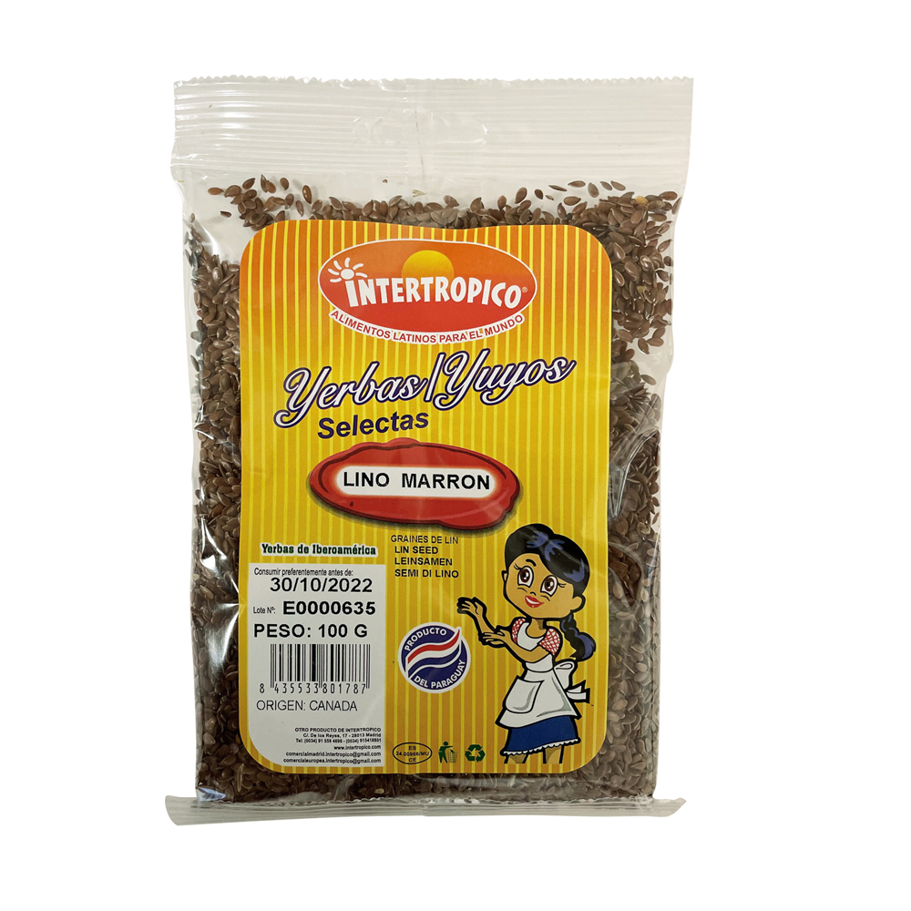 Lino Marron 100g Intertropico