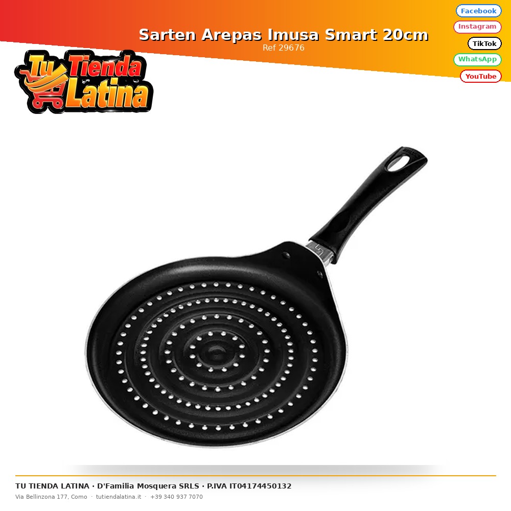 Imusa Smart Arepas Padella 20cm