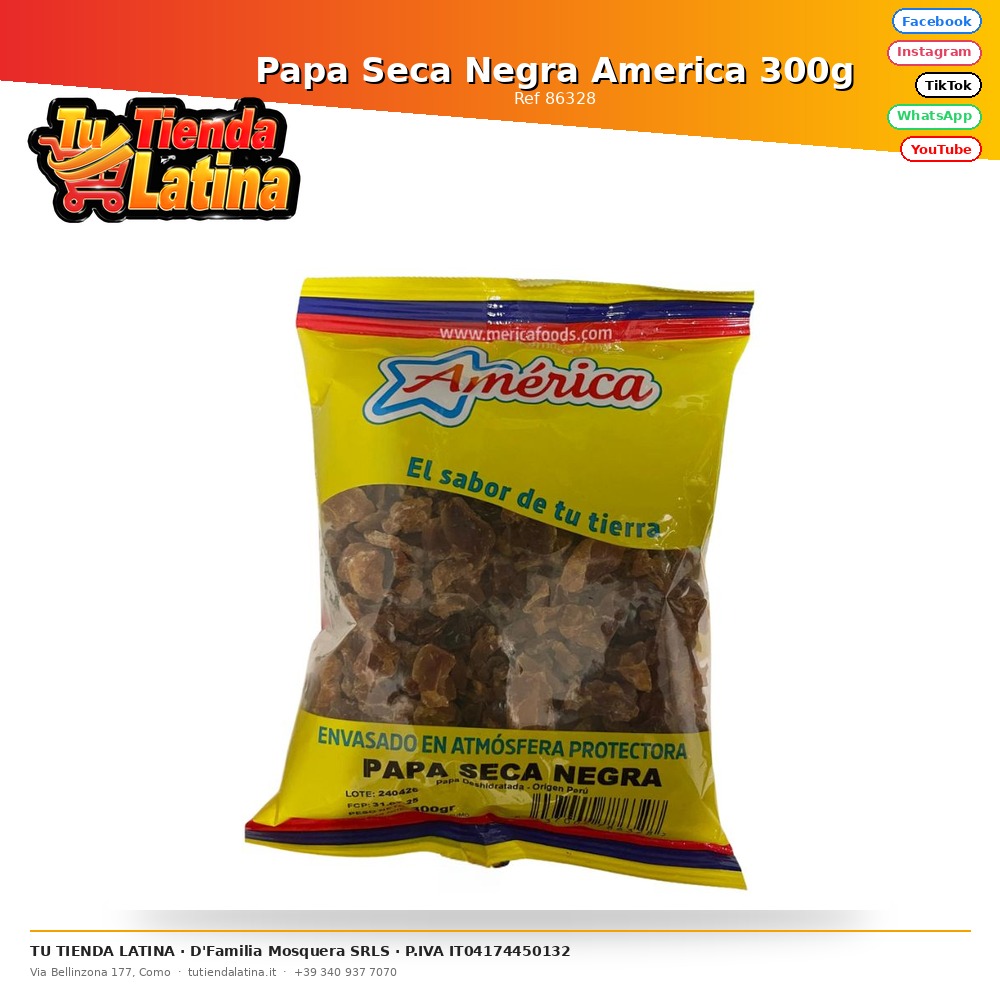 Dried Black America Potato 300g