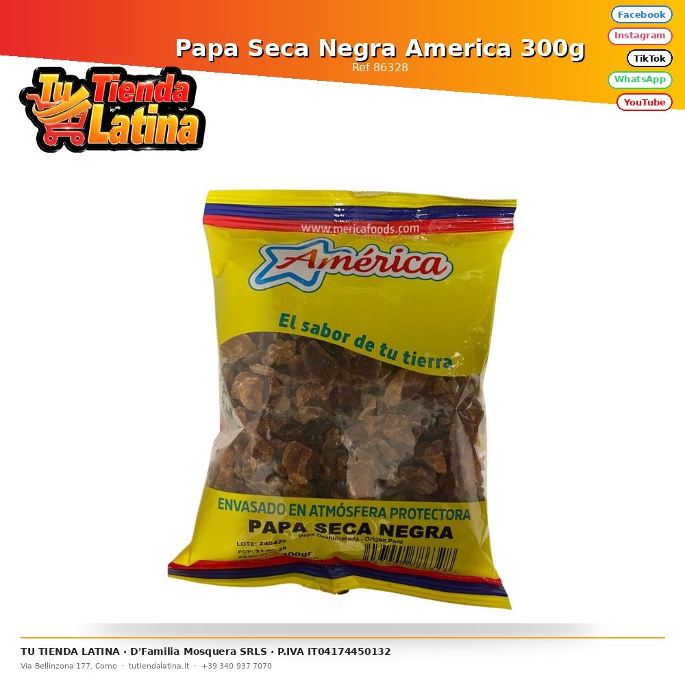Patate Nere Americane Secche 300g