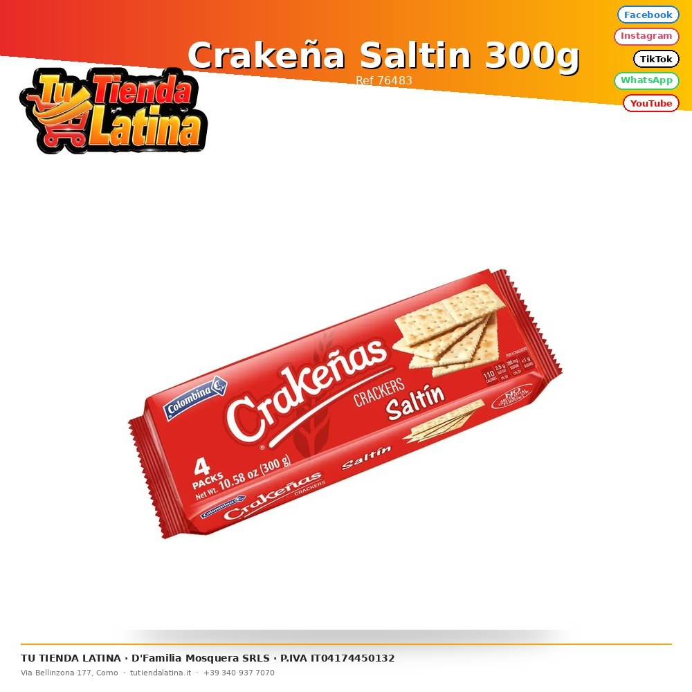 Crakeña Saltin 300g