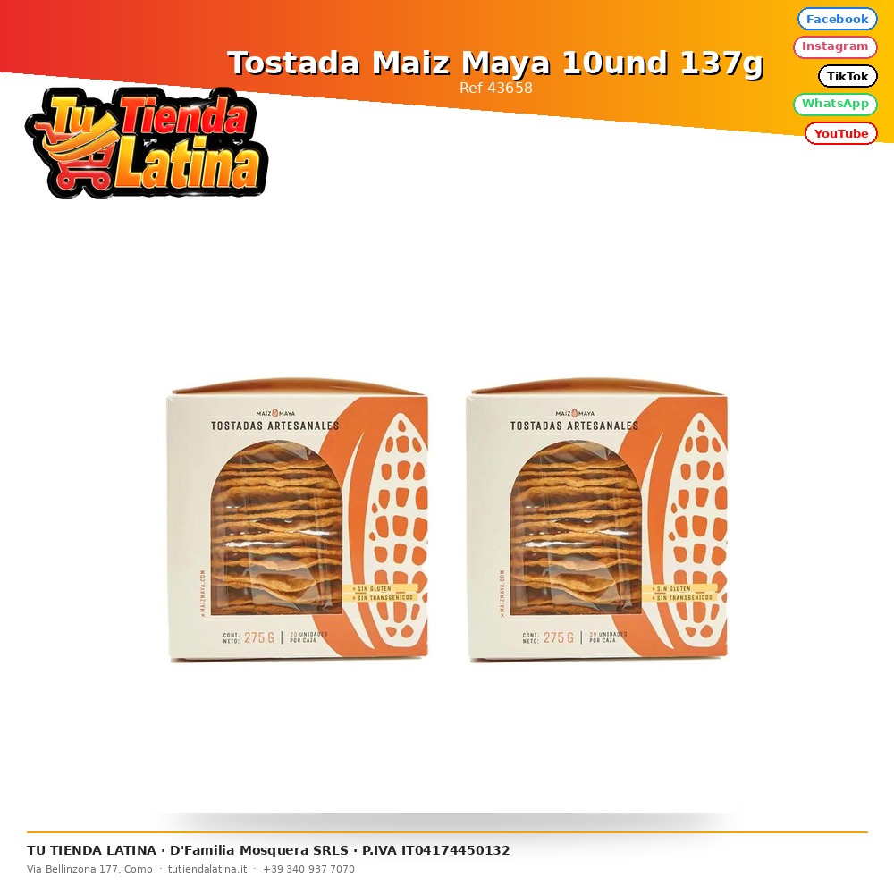 Tostada Maiz Maya 10und 137g