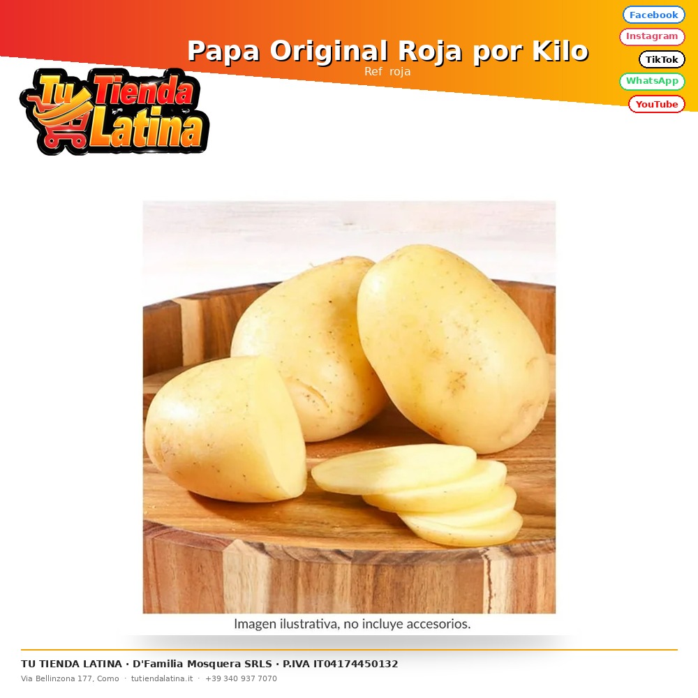 Patate rosse originali al chilo