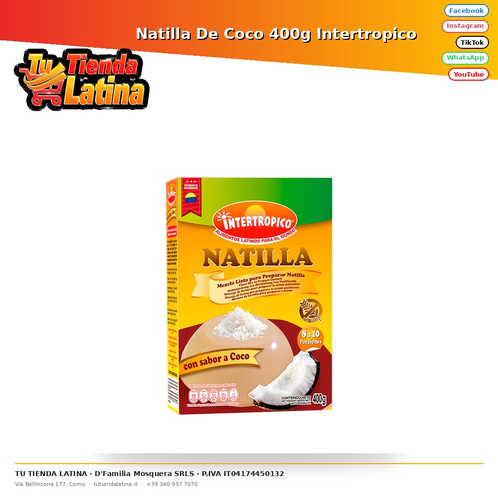 Crema Intertropicale Al Cocco 400g