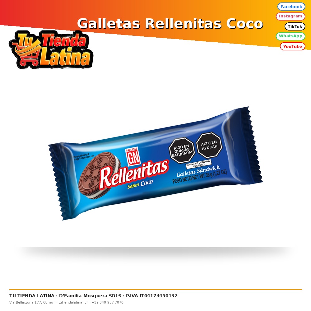 Galletas Rellenitas Coco 