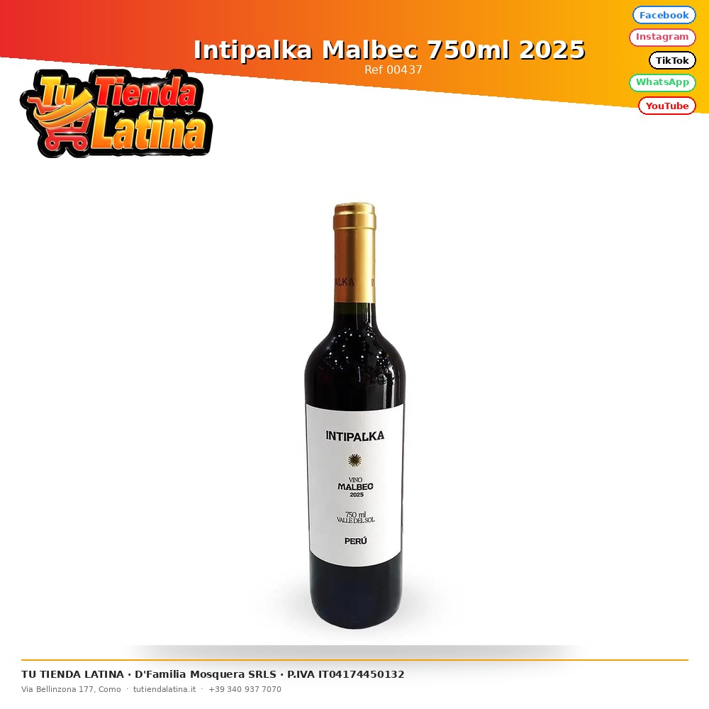 Intipalka Malbec 750ml 2025 