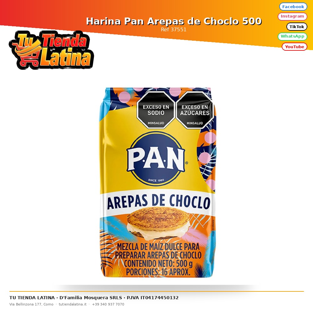 Farina Di Mais Arepas Pane 500
