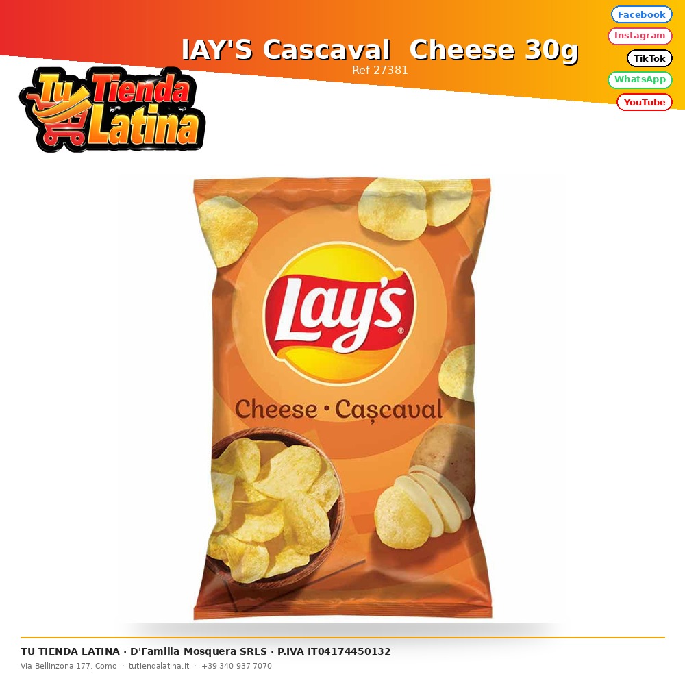 lAY'S Cascaval  Cheese 30g