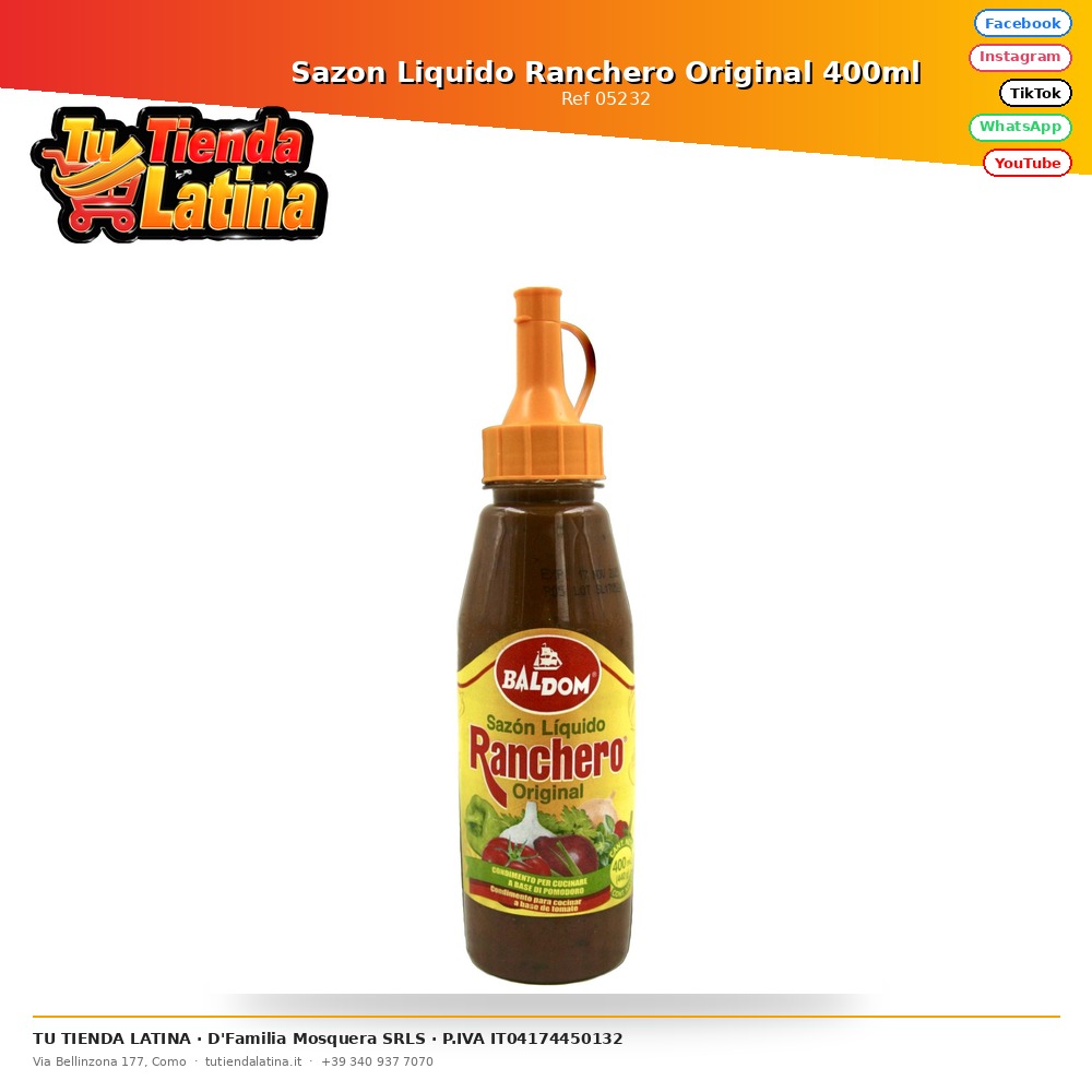 Sazon Liquido Ranchero Original 400ml