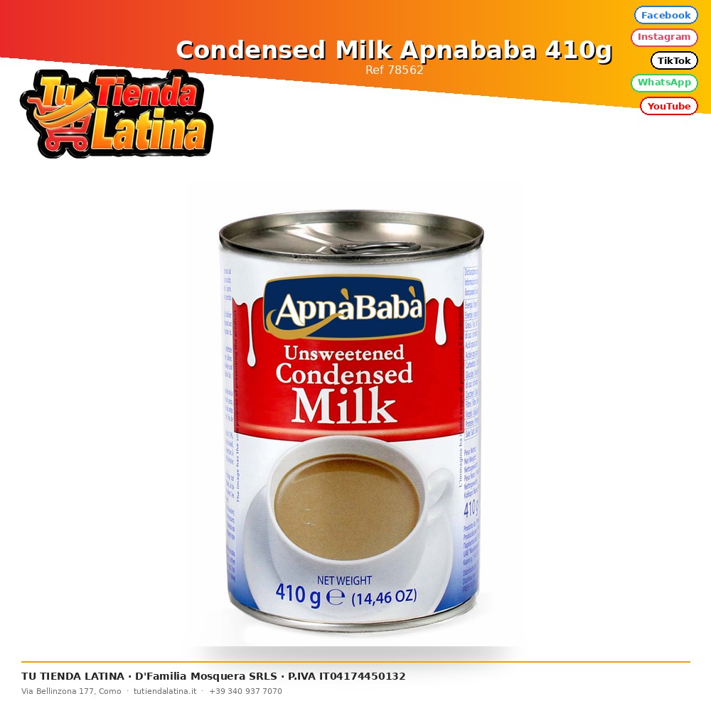 Leche Condensada Apnababa 410g