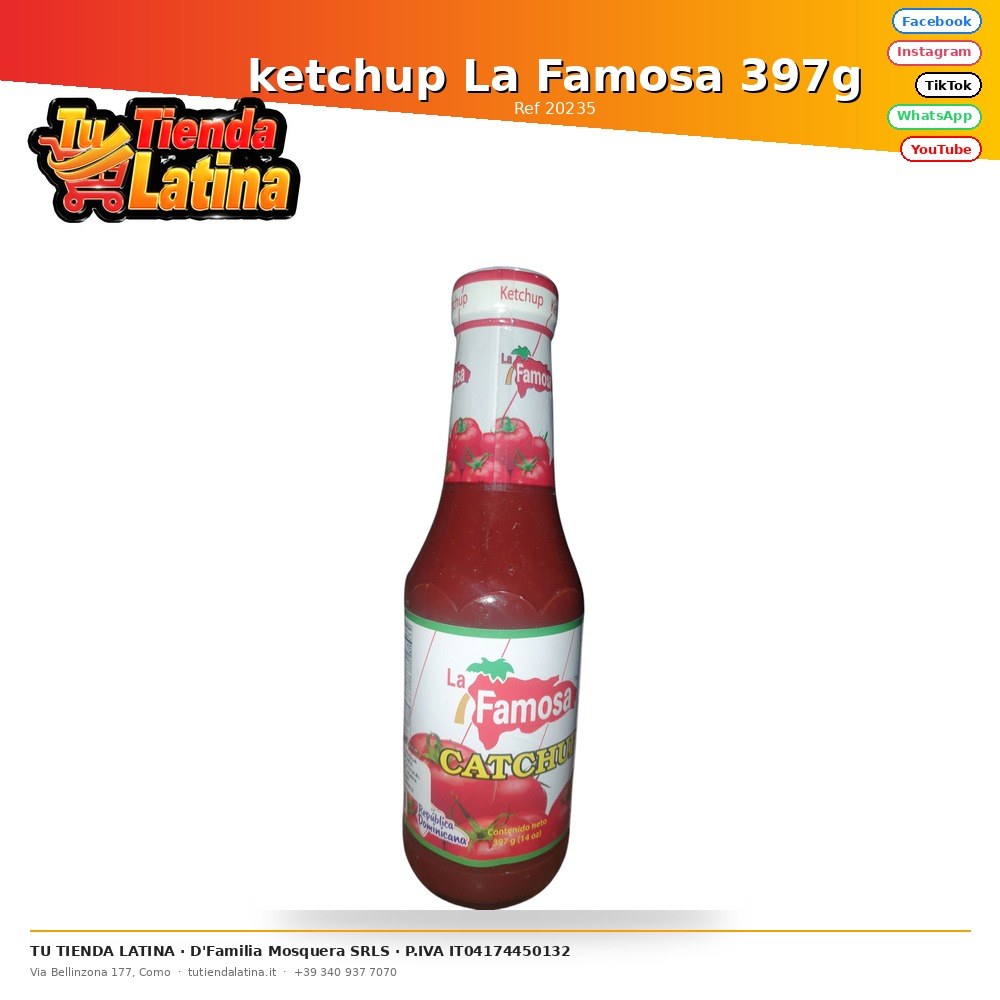 La Famosa ketchup 397g