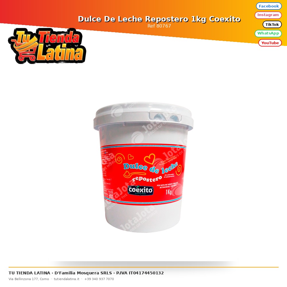 Dulce de Leche da Pasticceria 1kg Coexito