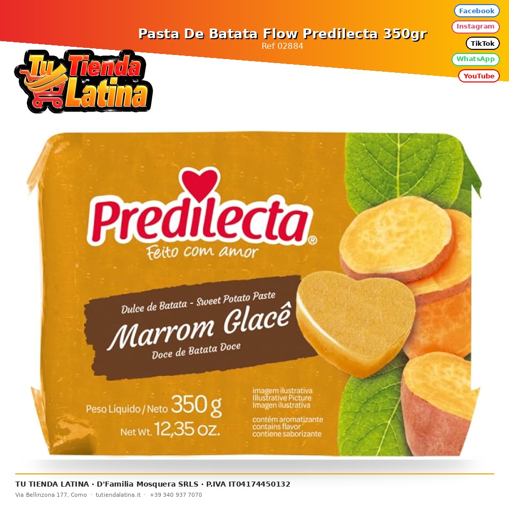Flusso preferito Pasta di patate dolci 350gr