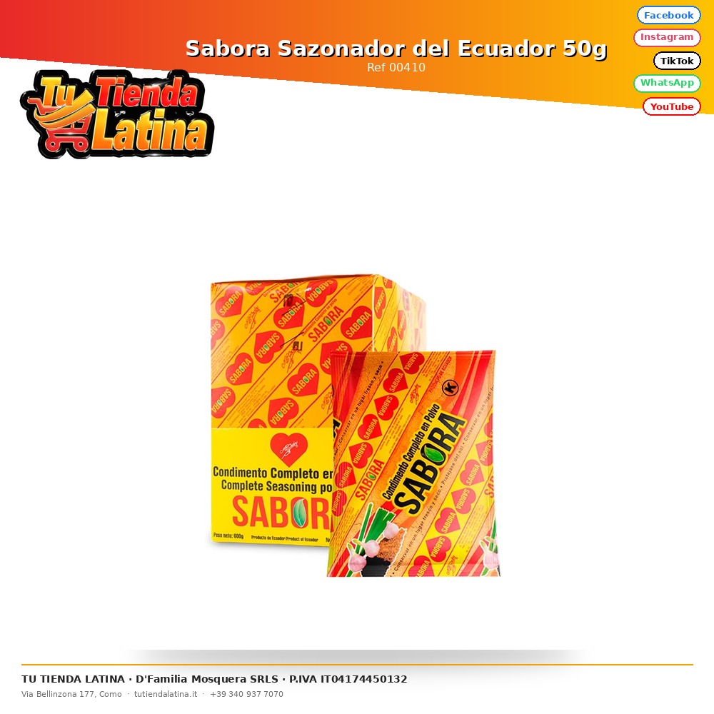 Sabora Seasoning from Ecuador 50g