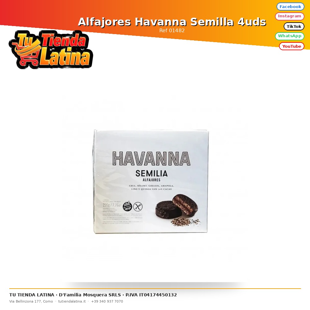 Alfajores Havanna Semilla 4uds
