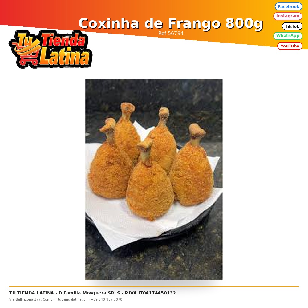 Coxinha de Frango 800g