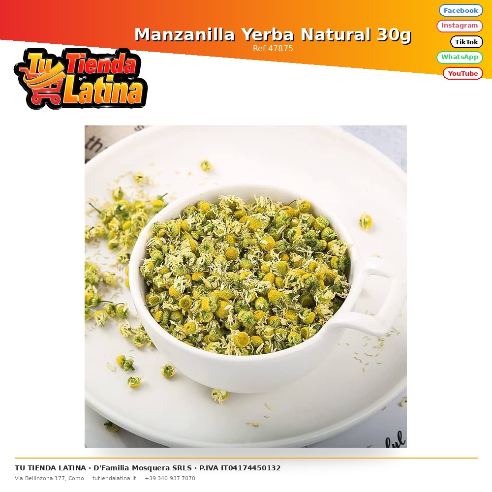 Manzanilla Yerba Natural 30g