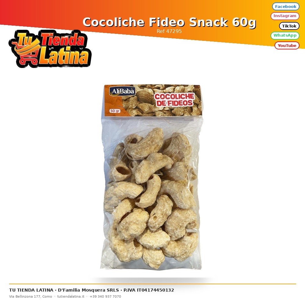 Cocoliche Fideo Snack 60g