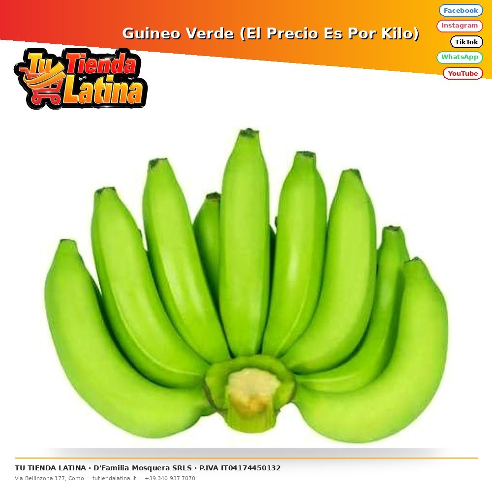 Banana verde (il prezzo è al chilo)