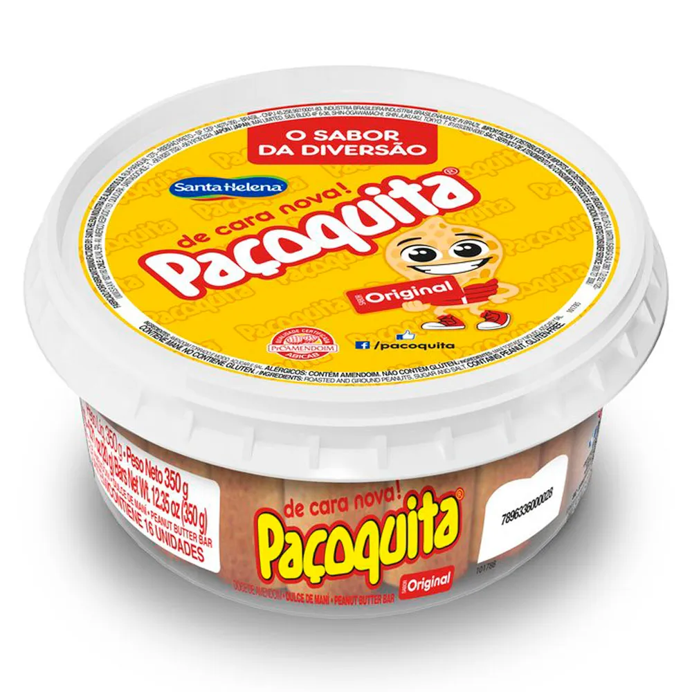 DULCE DE MANI PAÇOQUITA DISPLAY 16 units 288gr SANTA HELENA