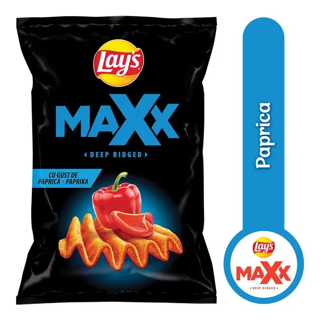 Paprica a cresta profonda Lay's Maxx