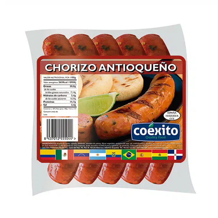 CHORIZO EXTRA GRANDE ANTIOQUEÑO CONGELADO 1Kg 