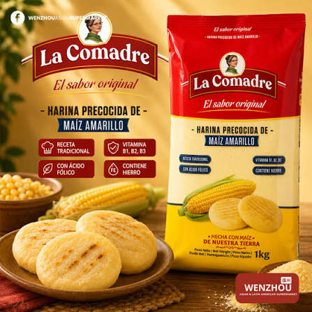 HARINA DE MAIZ AMARILLO 1kg LA COMADRE