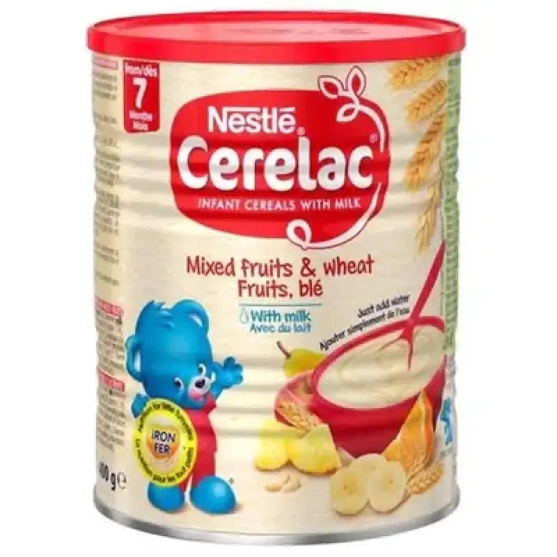 Nestle Cerelac Mixed Fruits & Wheat Fruits, Ble 400g 