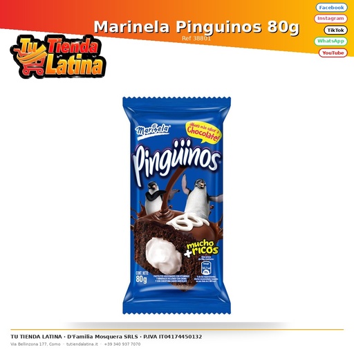 [38801] Marinela Pinguinos 80g