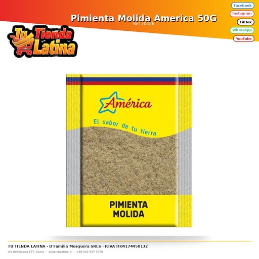 [20426] Pimienta Molida America 50G