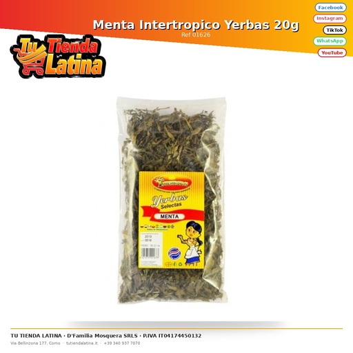 [01626] Menta Intertropico Yerbas 20g