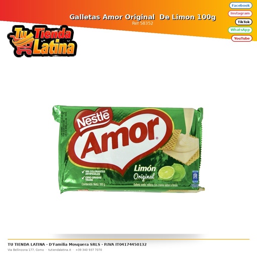 [58352] Original Lemon Love Cookies 100g