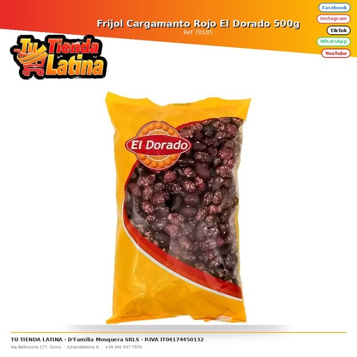[70585] Fagioli Cargamanto Rossi El Dorado 500g