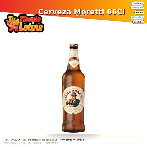 [00013] Moretti Beer 66Cl