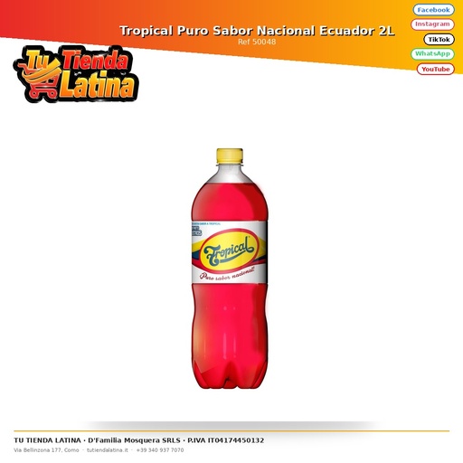 [50048] Aroma Nazionale Puro Tropicale Ecuador 2L