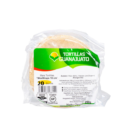 [88554] Tortillas  De Maiz Guanajuato  20U 250g 10cm