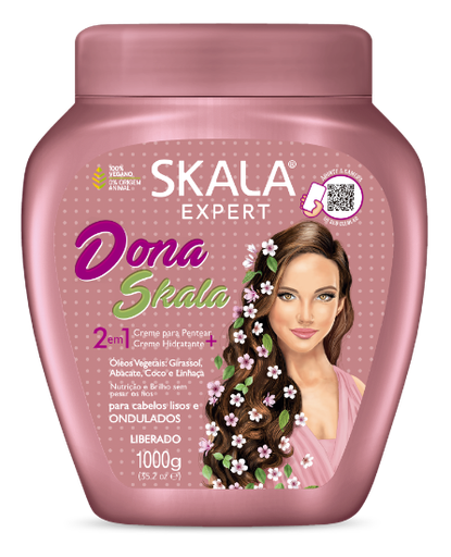[13180] Skala Expert Dona Skala  Hidratacao E Controle Do Frizz 2Em1 1000g